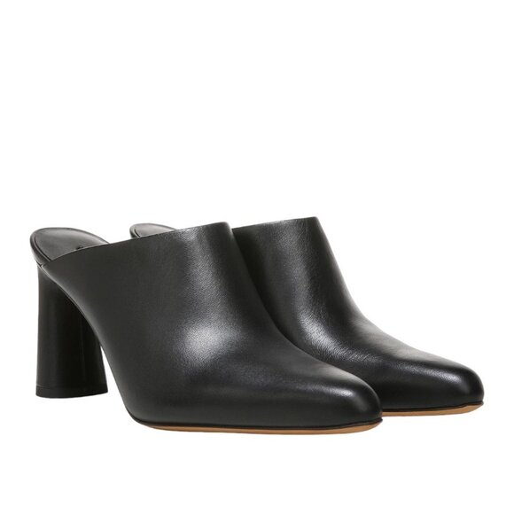 VINCE Hera Leather Mule in Black, Size 5 - Picture 1 of 11